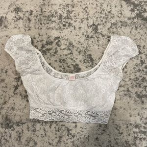 White lace Bralette top